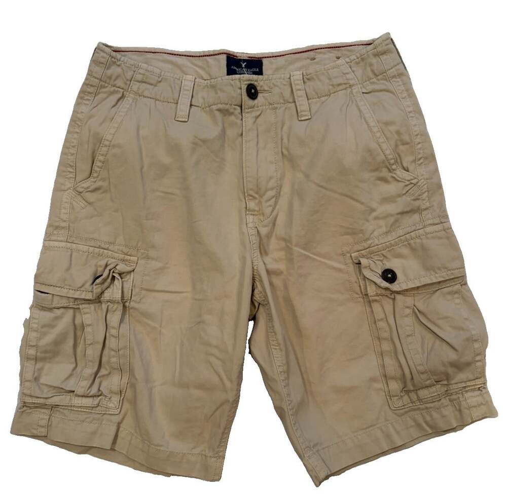 American Eagle Cargo Shorts Men’s Size 32x10 Tan
